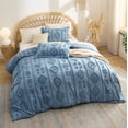 thumbnail image 4 of Juego de Edredón Bedsure Queen Tamaño Azul Grisáceo con Capitones Boho, 4 of 8