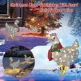 thumbnail image 2 of Pollo iluminado con bufanda, decoración navideña, adornos navideños. Sailing Electrónica, 2 of 5
