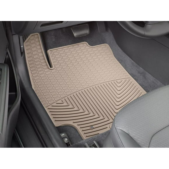 Weathertech Floor Mat W388TN All-Weather; Direct-Fit; Deeply Sculpted Channels; Tan; Thermoplastic Elastomer TPE; 2 Piece