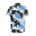 thumbnail image 5 of Xysaqa Men's Hawaiian Shirt Big & Tall Button Down Shirts for Men Summer Holiday Floral Short Sleeve Dress Shirt Tropical Party Beach Palm Tree Printed T-Shirts 3X 4X 5X Clearance, 5 of 5