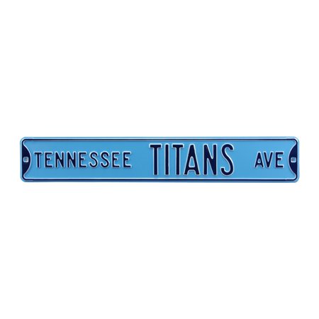 Light Blue Tennessee Titans 6 x 36 Steel Street Sign Light Blue Tennessee Titans 6 x 36 Steel Street Sign