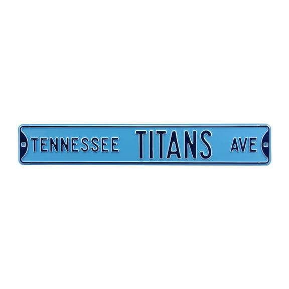 Light Blue Tennessee Titans 6" x 36" Steel Street Sign