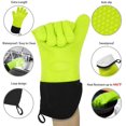 thumbnail image 3 of Guantes resistentes al calor, guantes para barbacoaLargo Jormftte CPB-DE-WX01-1, 3 of 5