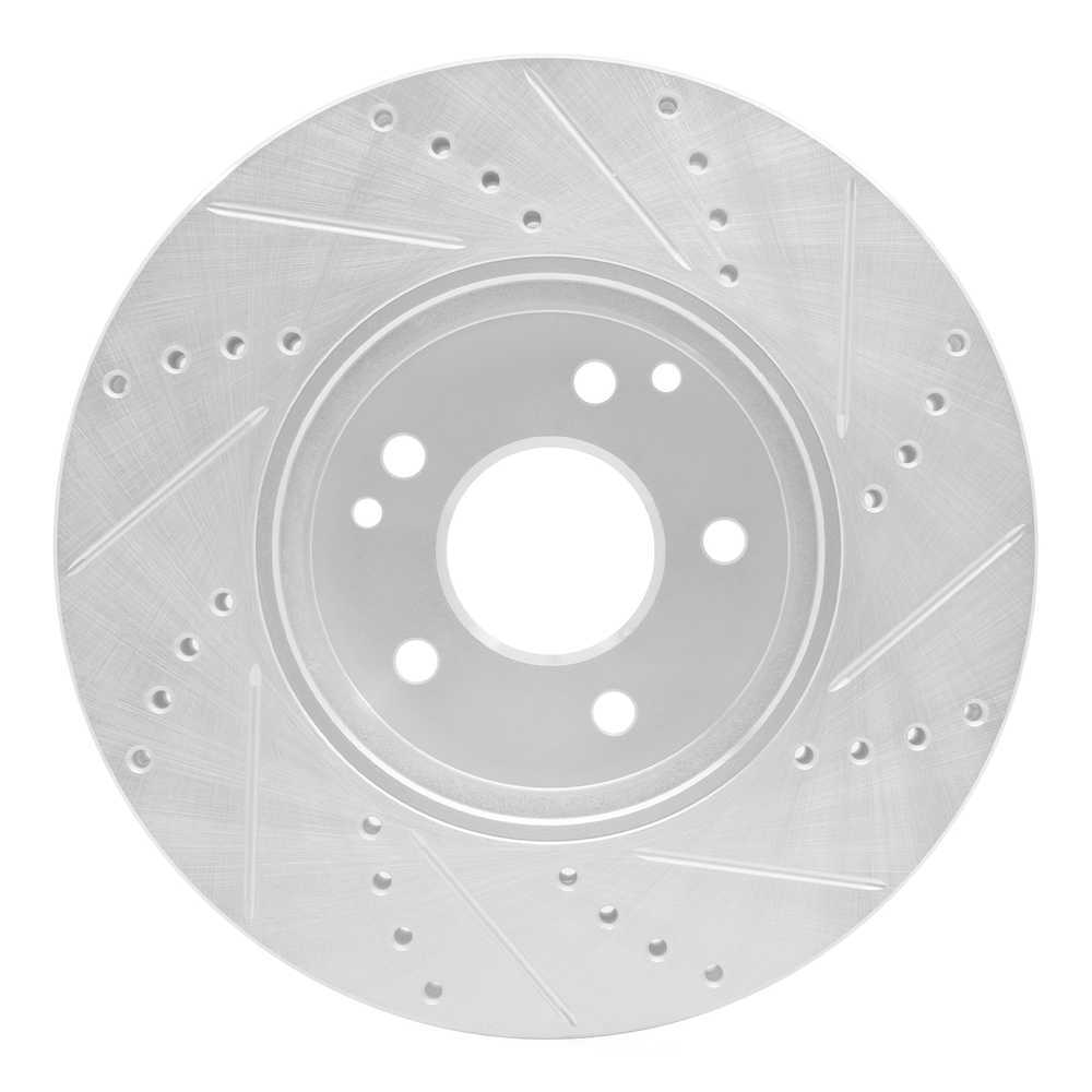 Dynamic Friction Company 631-63048L DFC Brake Rotor - Drilled And Slotted - Silver