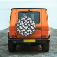 thumbnail image 6 of Yiaed Daisies Flowers Print Tire Wheel Cover, Waterproof Spare Tire Cover Fit for Jeep, Truck,Trailer, RV, SUV, Camper and Most Vehicle-14 inch, 6 of 6