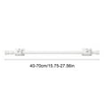 thumbnail image 3 of ChicYu 2 White Clips with 15.7-28 Inches Small Adjustable Rods Suitable for Cabinets Blinds No Drilling Required for Home Use to Secure Curtains or Organize Items, 3 of 5
