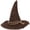 Brown, variant on VZQI Vintage Wizard Witch Hat, Brown Grey Felt Pointed Hat for Adults, Halloween Cosplay Costume Accessory