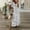 White, variant on asdoklhq Evening Dresses for Womens Spring and Summer V-Neck Solid Casual Short Sleeved Long Dress White M