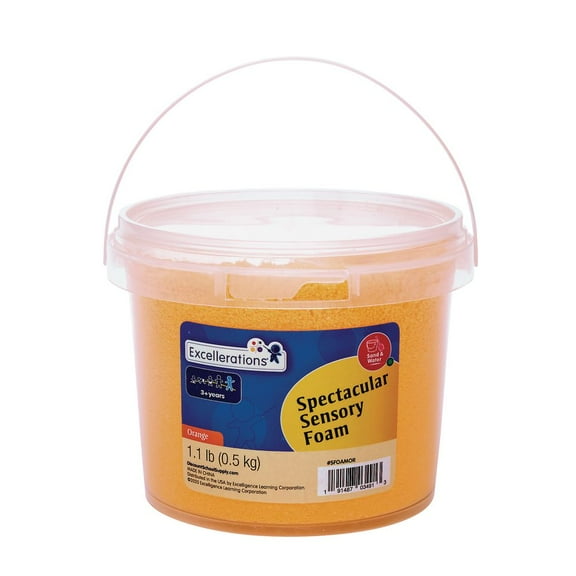 Excellerations Spectacular Sensory Foam - Orange, 1.1 lb.