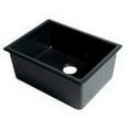 thumbnail image 5 of Black Matte 24" x 18" Fireclay Undermount / Drop In Fireclay Kitchen Sink, 5 of 9