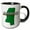 Black/White, variant on 3drose, State Map and Picture Text of Mississippi, 11oz Two-tone Red Mug