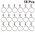 18Pcs Roman Ring Curtain Ring Clips Hanging Fixing Metal Detachable