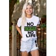 thumbnail image 3 of No Game No Life Plus Size Crewneck Graphic Tee Shirt Brisco Brands 2X, 3 of 4