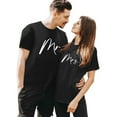 thumbnail image 5 of FASHOFT Couples Tshirt for Men Love Hearts Letter Print Tee Top Valentines Day Matching Shirts for Couple Black L, 5 of 5