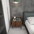 thumbnail image 3 of Spaco Wood LED Nightstand, Smart Nightstand Multifunctional Wireless Charging Station and LED Lights with USB, Wireless Charging Port and Bluetooth Speaker Side Table (Wood Color), 3 of 5