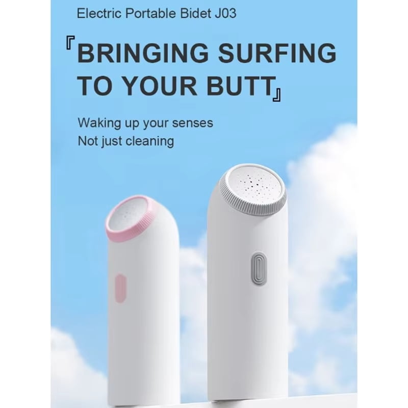 iKeener Portable Handheld Electric Bidet Sprayer - Rechargeable Personal Hygiene Cleaner with 250ml Large Capacity Bottle for Travel, Baby Care, Postpartum & Daily Use
