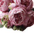 thumbnail image 6 of CoudarTitie Artificial Faux Rose Bouquet, Elegant 5 Flower Heads Artificial Roses for Indoor Pink, 6 of 9