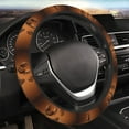 thumbnail image 5 of Naloa Coffee Beans Elastic Steering Wheel Cover, Auto Steering Wheel Cover – 15 Inch, Fit Suvs,Vans Cars,Trucks, 5 of 6