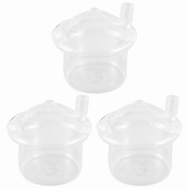 3X En Forma de Seta Colgante Jarrón de Cristal Jarrón Rumble Tanque de Peces Terrario Contenedor Hogar Jardín Decoración