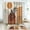 Mid Century 2, variant on Boho Bathroom Set with Shower Curtain Sets and Rugs Accessories, Mid Century Sun Brown Leaves Modern Shower Curtain for Bathroom Decor 4 Pcs