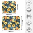 thumbnail image 2 of Ryvnso Tropical Leaf Flower Dish Drying Mat for Kitchen Countertop 16x18 Small Dish Pad Drainer Rack Dish Sink Mats, 2 of 7