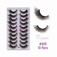 thumbnail image 1 of False Eyelashes Natural Look 10 Pairs Reusable Adhesive Eyelashes, 1 of 4