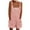 Pink, variant on Women's Sleeveless Romper Jumpsuit - Loose Striped Summer Casual Overalls with Pockets & Adjustable Straps ,Army Green,L
