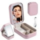 thumbnail image 1 of Funda para espejo de maquillaje BS-MALL Travel con LED rosa claro, 1 of 6