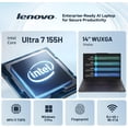 thumbnail image 2 of Lenovo ThinkPad E14 Gen 6 14" AI PC Business Laptop – Intel Core Ultra 7 155H, 16GB DDR5, 512GB SSD, WUXGA (1920x1200) IPS Display, Intel Arc Graphics, Windows 11 Pro, Wi-Fi 6E, 2 of 10