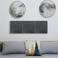 thumbnail image 2 of LULULION 3Pcs Decorative Black Felt Memo Bulletin Board with Easy Adhesive for Wall Mounting, 2 of 8