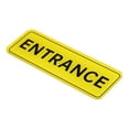 thumbnail image 3 of Unique Bargains 9'x3' ENTRANCE Sign Acrylic Self Adhesive Door Sticker Wall Sign Yellow, 3 of 5