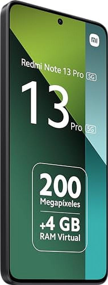 Xiaomi Redmi Note 13 PRO 5G + 4G LTE (256GB + 8GB) 6.67" 200MP Triple (Tmobile Mint Tello & Global) Global Bands Unlocked (Midnight Black (Global ROM))