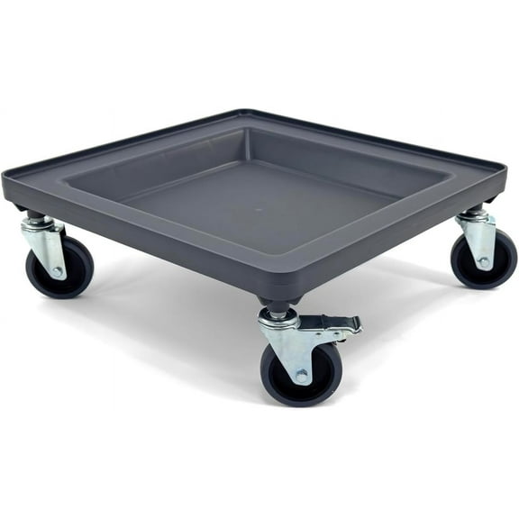 Dolly for Dish Rack and Glass Rack | 2 Wheel Lock 4" | 250 lbs. max Capacity | Gray