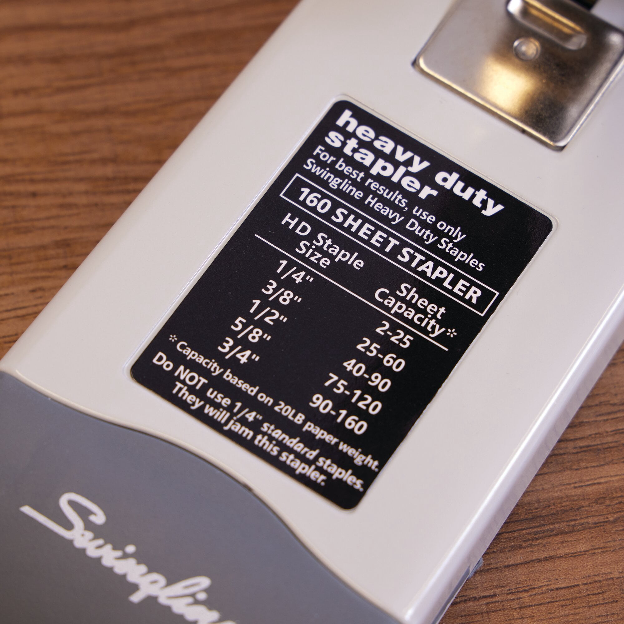 Swingline Heavy Duty Stapler, 160 Sheets, Platinum