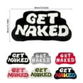 thumbnail image 3 of Irregular Shaped Get Naked Bath Mat, Funny Soft and Cozy Bath Mat, Fun, Cute Non-Slip Bathroom Decor (Black & White) 23.62" x 15.74", 3 of 5