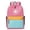 Z26-Pink, variant on FUZHIQ Classic School Backpack for Ages 8-15, Simple Bookbag with Multiple Pockets, Water Resistant Lightweight Middle School Bag, Green