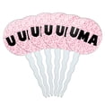 thumbnail image 1 of Uma Cupcake Picks Toppers - Set of 6 - Pink Speckles, 1 of 1