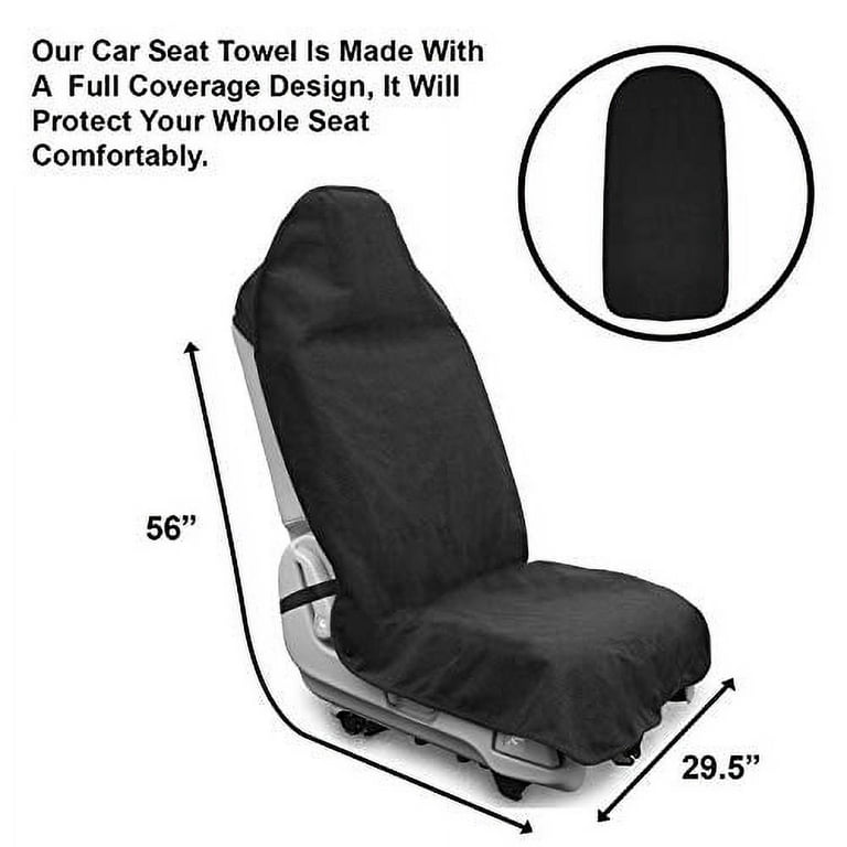 Dry Rub Car Seat Cover for Athletes Universal Fit Machine Washable Sweat Proof Anti-sweat Running Triathlon Gym Swimming and at MechanicSurplus.com