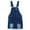 DeepBlue-2496, variant on KIDSCOOL SPACE Girls Shorts,Big Girls Big Bibs Washed Soft Summer Denim Shortalls,Light Blue,8-9 Years