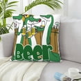 thumbnail image 6 of ZICANCN Beer Taking Drink Craft Decorative Throw Pillow Covers , Couch Sofa Decorative Knit Pillow Covers for Living Room Farmhouse 24"x24", 6 of 8