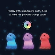 Globe Electric LED White Dog Multicolor Silicone Kids Night Light, 5.71 H x 4.65 W