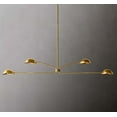 thumbnail image 2 of Four-Arm Bras Sputnik Chandelier Light Fixture Mid Century Brass Chandelier, 2 of 5