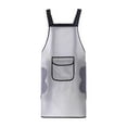 thumbnail image 3 of Delantal de cocina para hornear, impermeable, resistente al aceite, para lavar platos y limpieza a mano. Blanco, 3 of 9