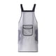 thumbnail image 3 of Delantal de cocina para hornear, impermeable, resistente al aceite, para lavar platos y limpieza a mano. Blanco, 3 of 9