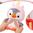 thumbnail image 4 of Peluche de pingüino con disfraz de unicornio rosa, peluches suaves, juguete de peluche, regalo para niños y amantes para niños, niñas y niños, 4 of 5