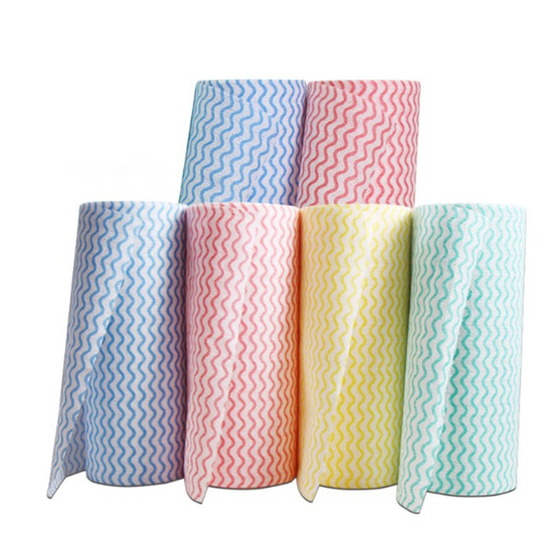 Nonwoven Kitchen Cleaning Cloth Disposable Rags Dish Cloth Bathroom