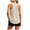 Beige, variant on Women Summer Workout Tank Tops Ruffle Sleeveless Racerback Crewneck Casual Loose Running Gym Athletic Tee Shirts (Black, L)