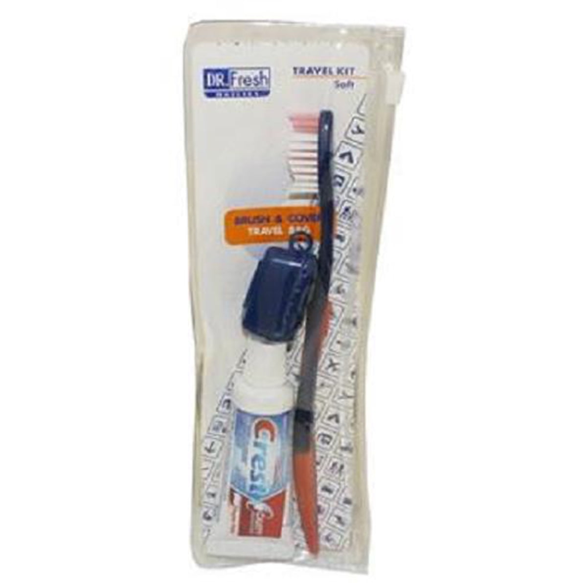 Dr. Fresh Travel Kit Crest/ Colgate ToothpasteBrushCover Walmart