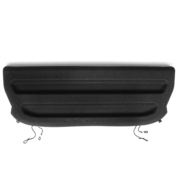 Ikon Motorsports Compatible with 15-20 Honda Fit Tazz Style Tonneau Cargo Shade Cover Non Retractable Black-PU Leather