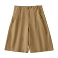 thumbnail image 2 of uublik Casual Shorts for Women Summer Super Soft Shorts Casual Khaki, 2 of 5